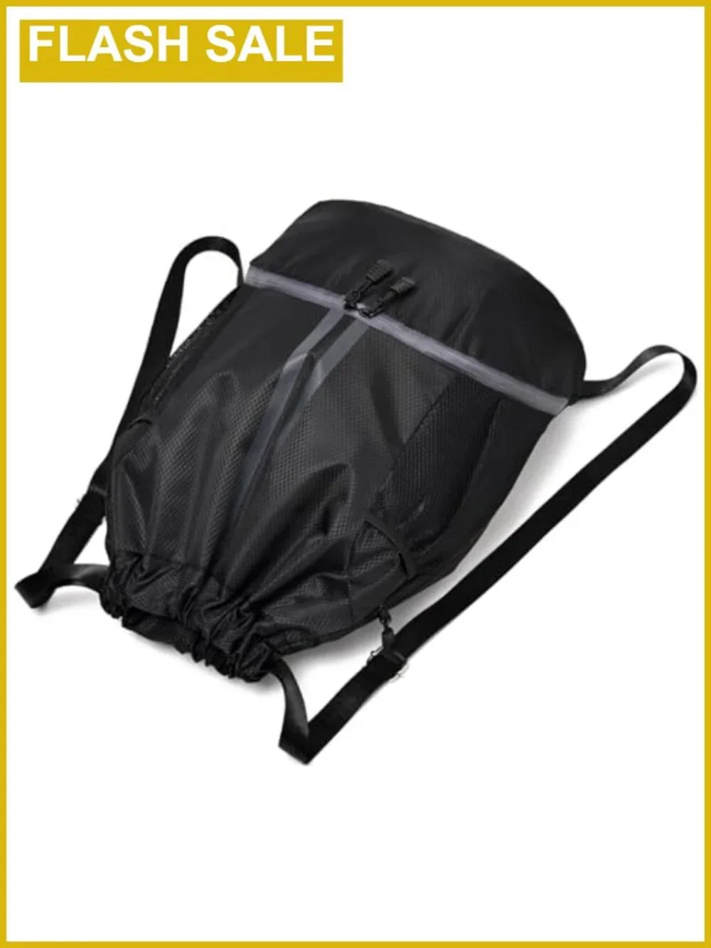 LOKAPEGY Nylon Drawstring Gym Bag Waterproof Backpack Swim Soccer Basketball